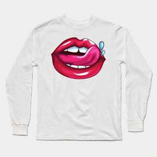 Pop art makeup Long Sleeve T-Shirt